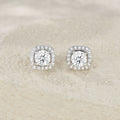 Morganite S925 Silver Earring Set